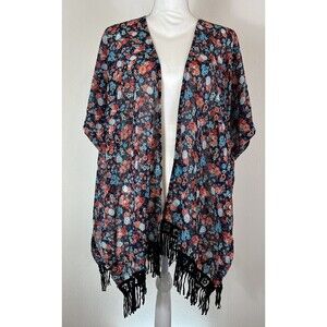 Bobeau Floral Kimono/Wrap Size Large (12/14)